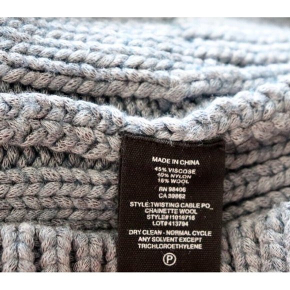Theory Gray Cable Knit Sweater - Picture 5 of 8